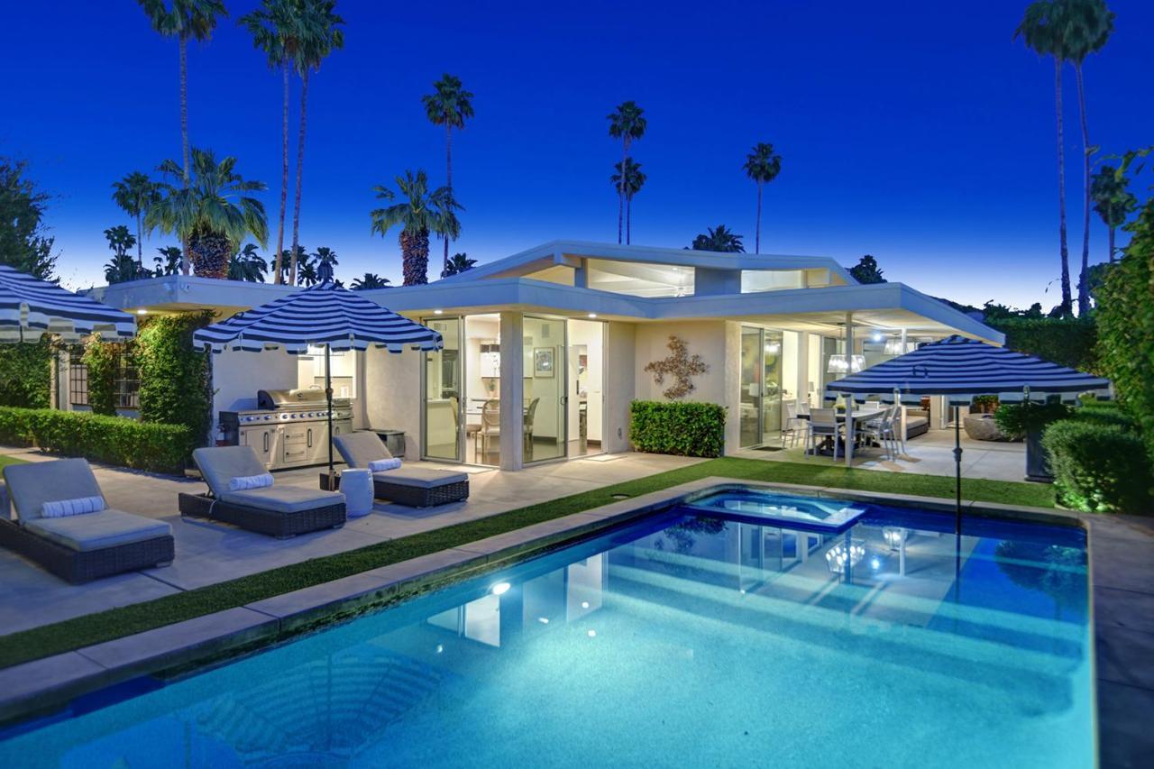 Canyon Palms Estate- Ultra-Luxe, Pool, Spa, Firepit, Outdoor Kitchen & More Palm Springs Eksteriør billede